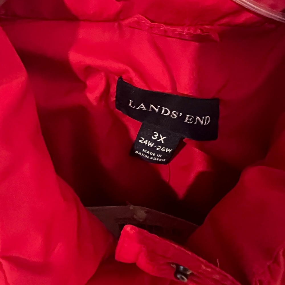 Lands end Womens 3x puffer vest